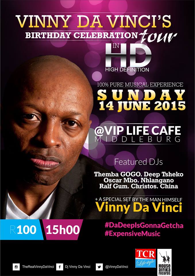 Ralf GUM &amp; Themba @VIP Life Cafe Vinny DaVinci Birthday Celebration