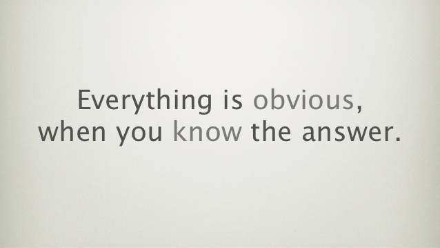 When you know the Answer!