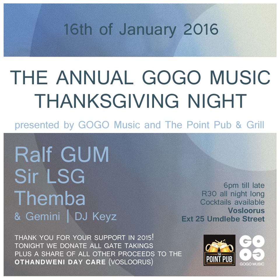 The Annual GOGO Music Thanksgiving Night