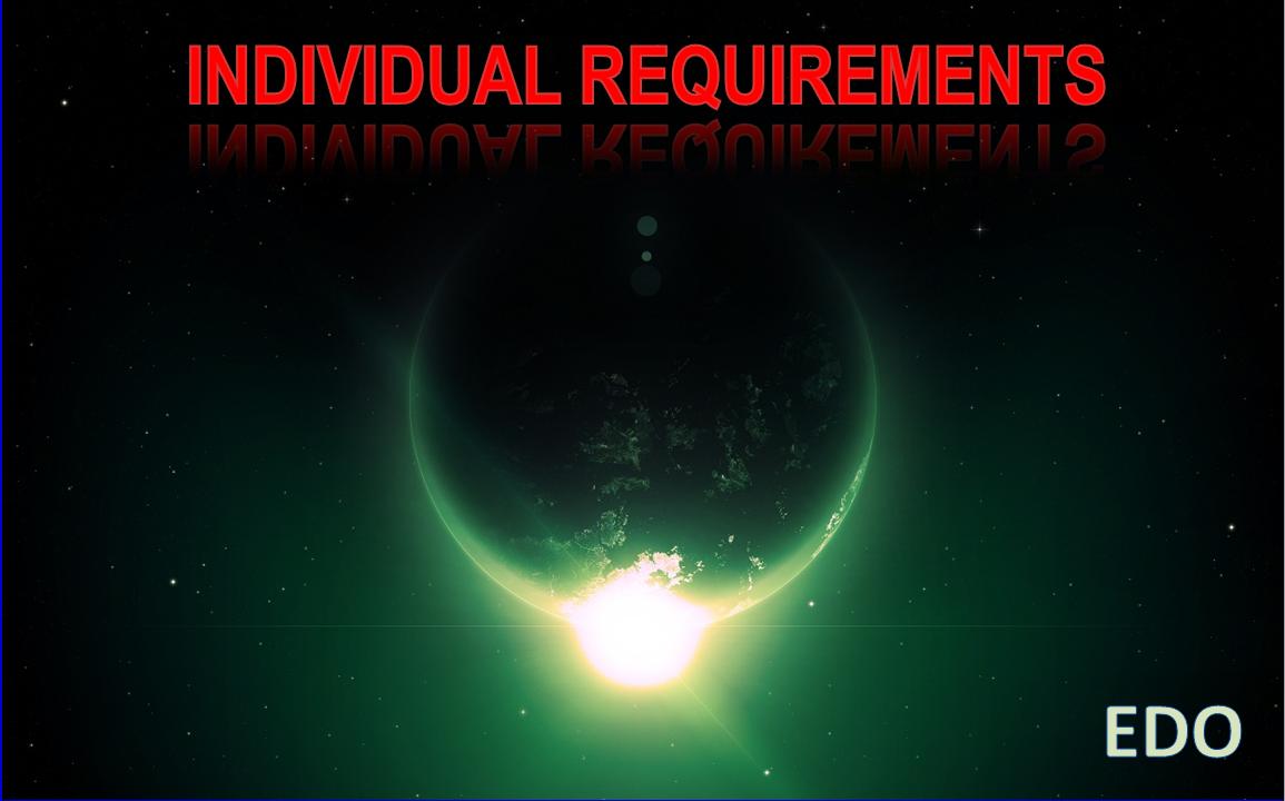 Individual Requirements