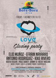 CLOSING SUMMER PARTY 2013 BORA-BORA IBIZA