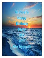 MICHAEL&#039;S HAPPY BIRTHDAY PARTY MIX 2017